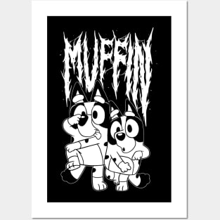 Muffin Bluey Metal Posters and Art